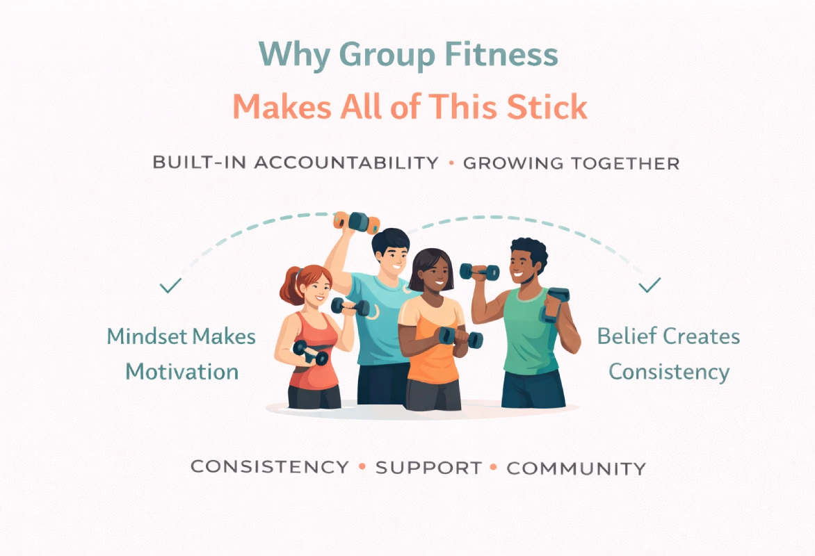Part 5: Why Group Fitness Makes All of This Stick
