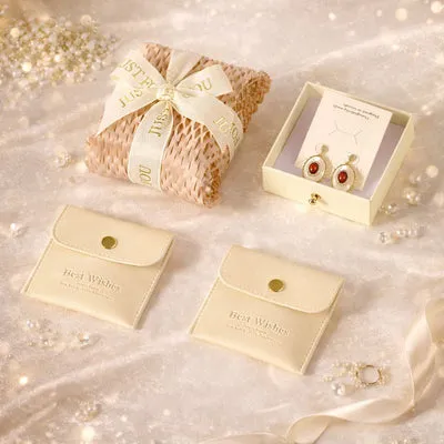 Branvas velvet jewelry pouch with custom branding