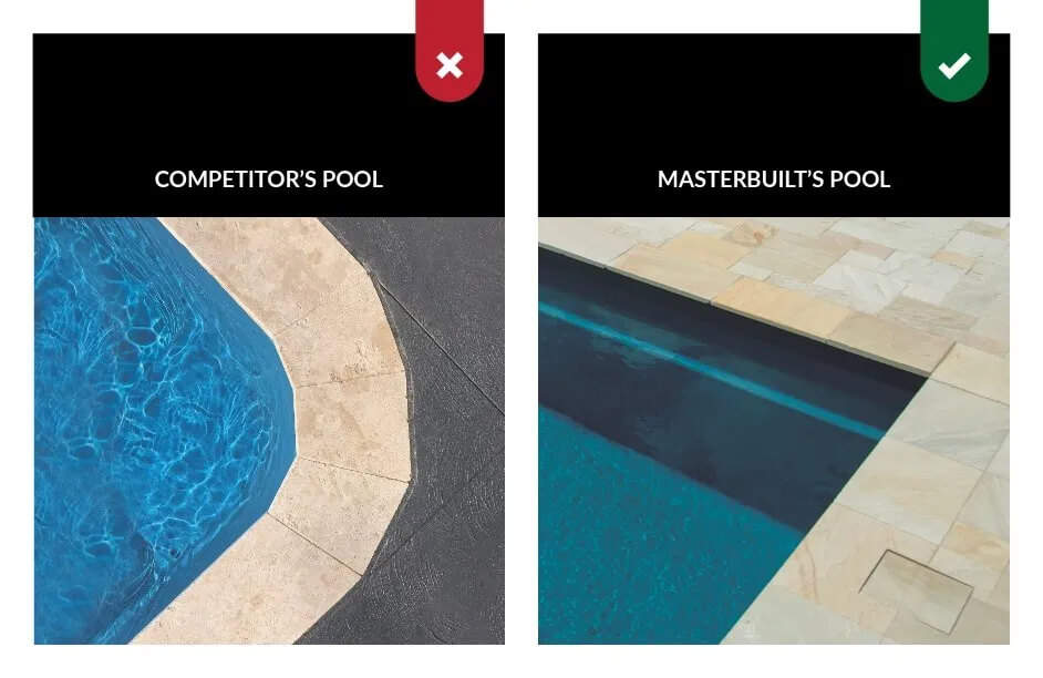 Square pool corners