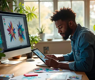 Designer Working On Computer