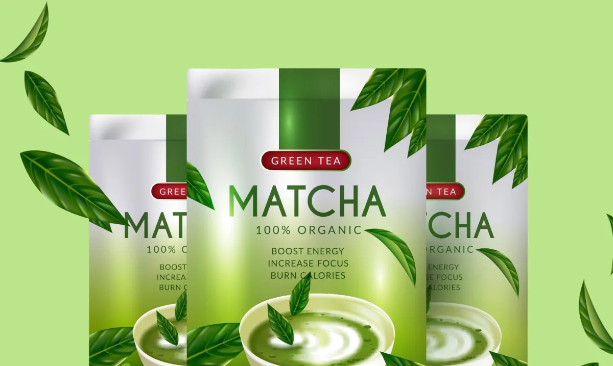 Matcha Tea Product Display
