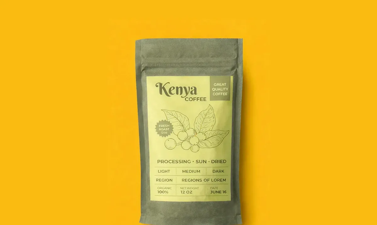 Kenya Coffe Product Mockup