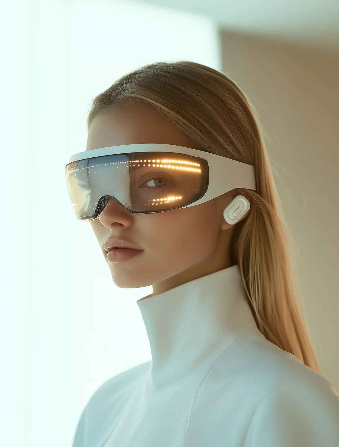 woman on vr shades