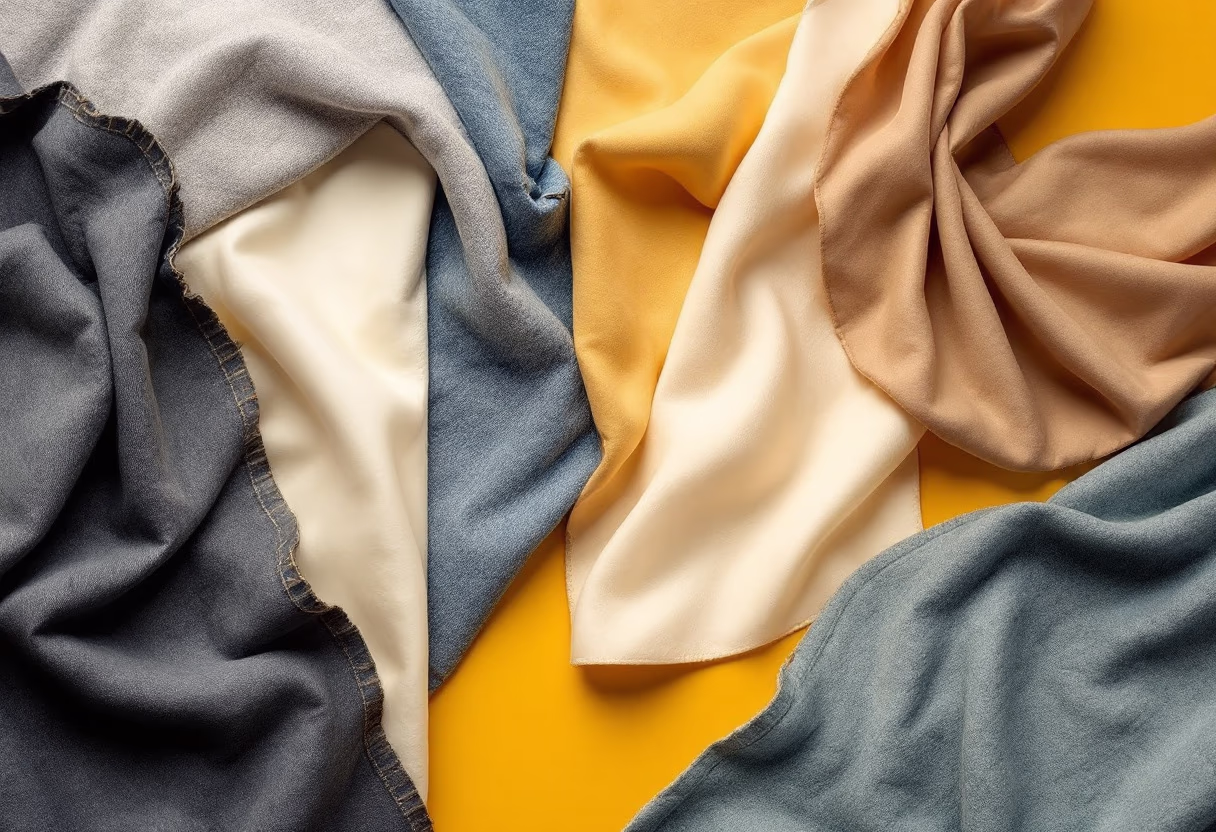 image of different fabric options for a tailors & alteration shop