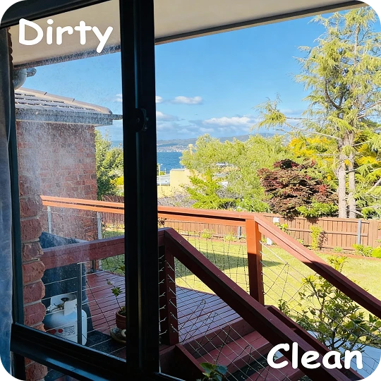 Before And After Window Cleaning in Hobart