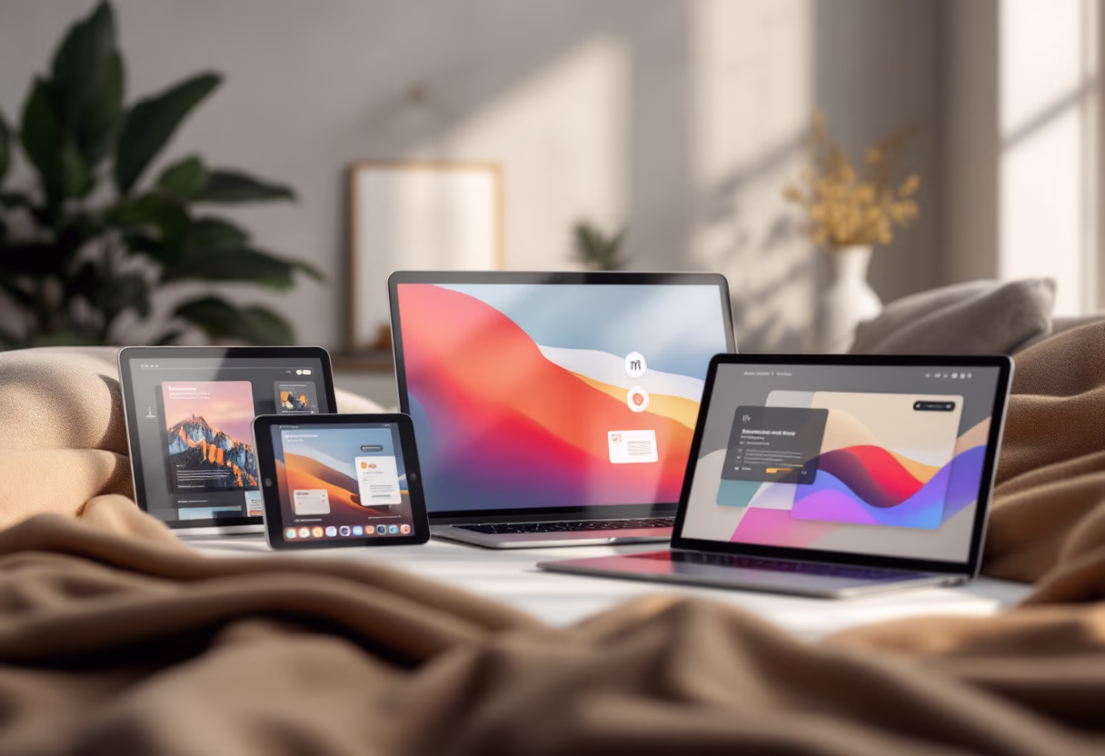 consulting firm digital projects showcased on devices