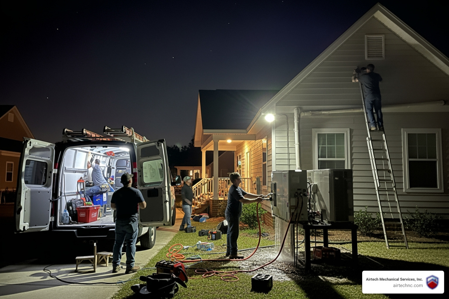 Infographic showing five key signs your heat pump needs emergency replacement: system age over 10-15 years, inconsistent heating or cooling in different rooms, loud grinding or banging noises, constantly running without cycling off, and rapidly rising energy bills despite normal usage - emergency heat pump installation in newport, nc Infographic showing five key signs your heat pump needs emergency replacement: system age over 10-15 years, inconsistent heating or cooling in different rooms, loud grinding or banging noises, constantly running without cycling off, and rapidly rising energy bills despite normal usage - emergency heat pump installation in newport, nc