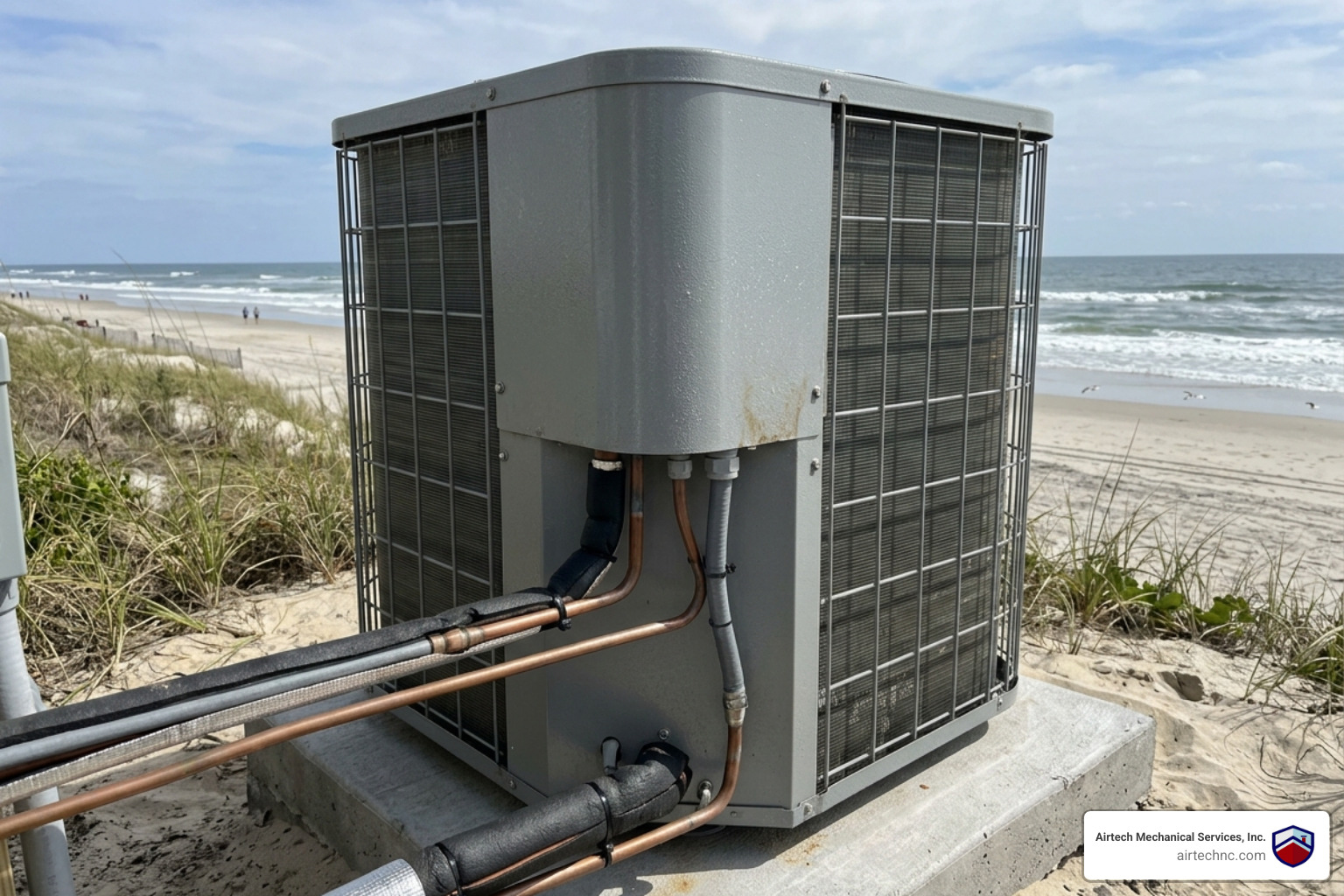an outdoor unit with coastal corrosion protection in a seaside environment - how a new hvac system increases home value an outdoor unit with coastal corrosion protection in a seaside environment - how a new hvac system increases home value