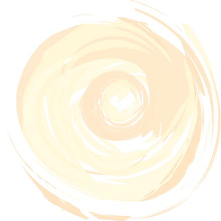 Abstract swirling spiral pattern in shades of yellow and orange on a white background.