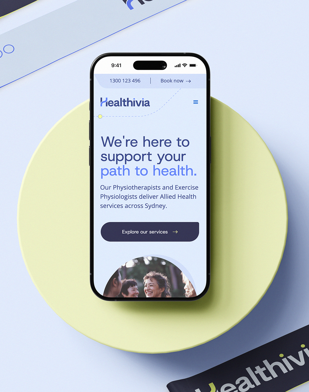 mobile design for Healthivia