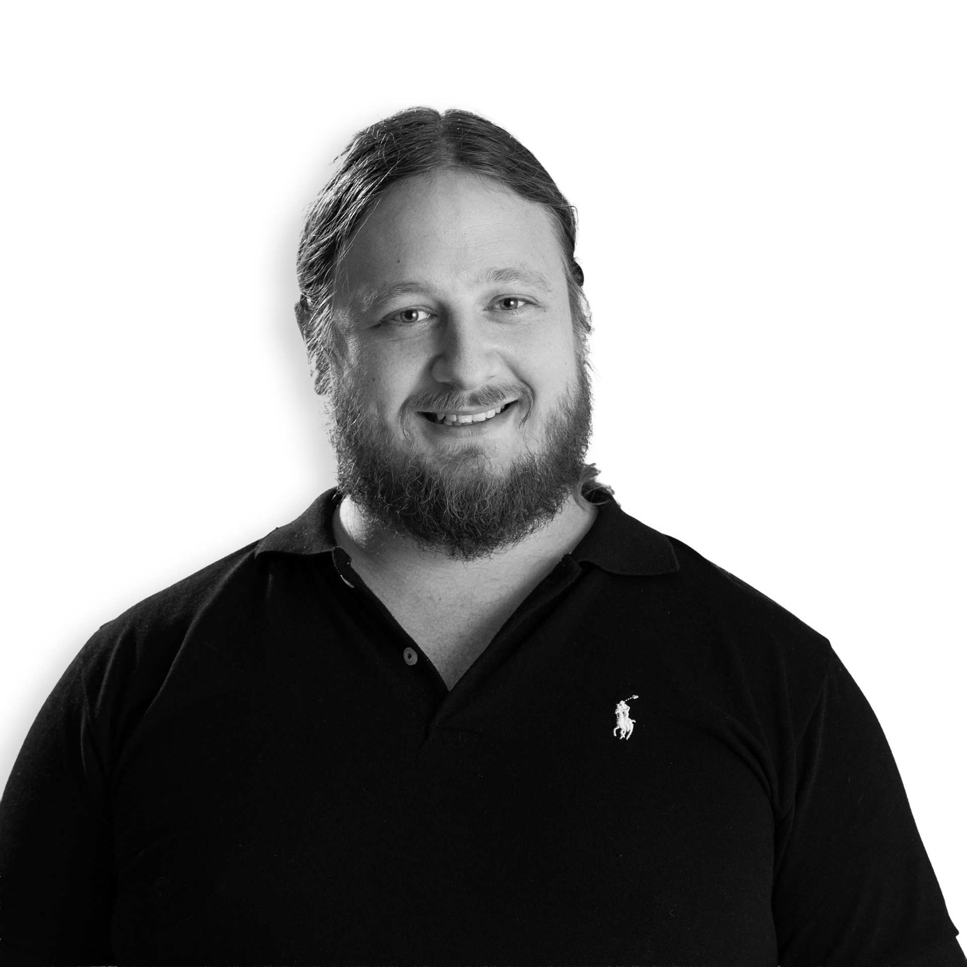 Portrait eines Mitarbeiters als Freisteller ohne Hintergrund.