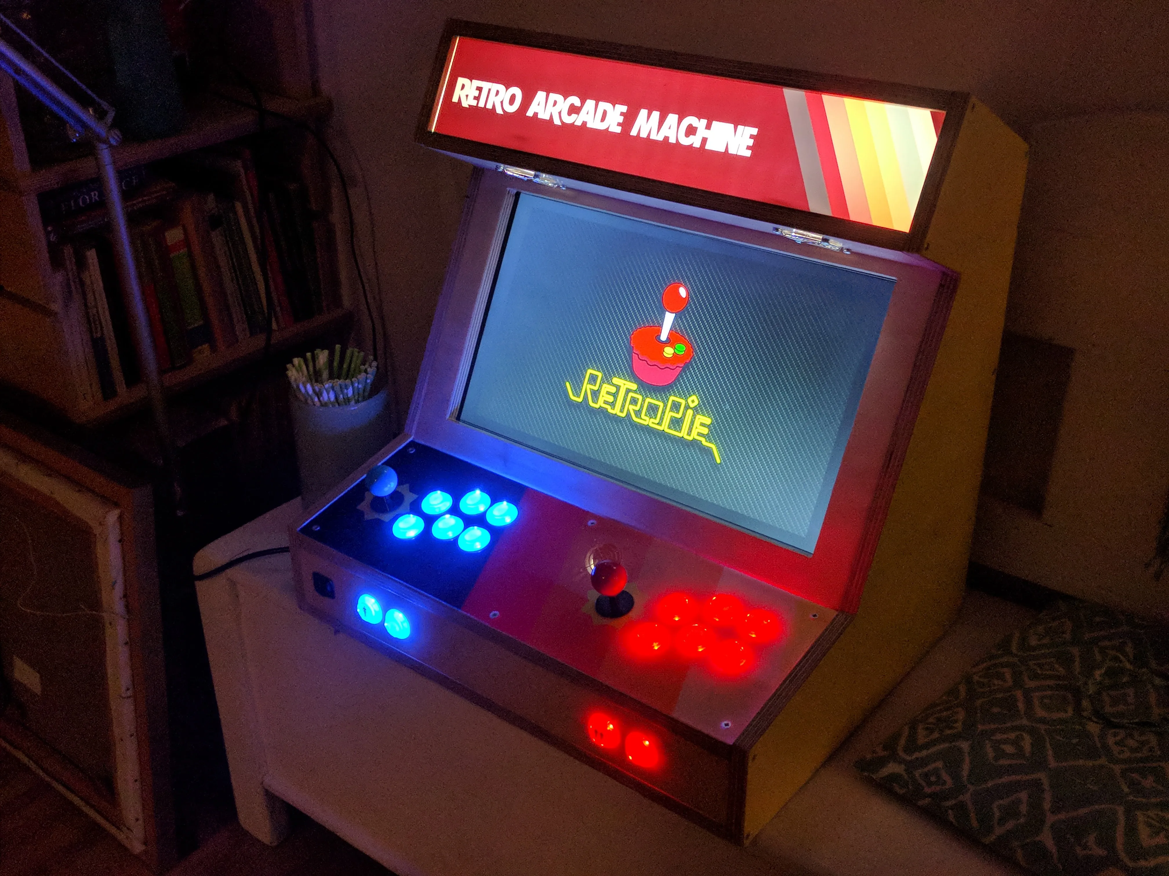 Custom built game arcade station.
