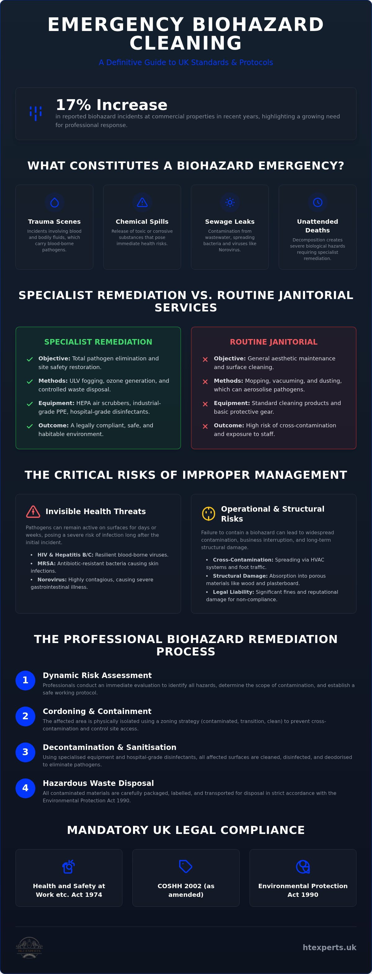 Emergency biohazard cleaning UK