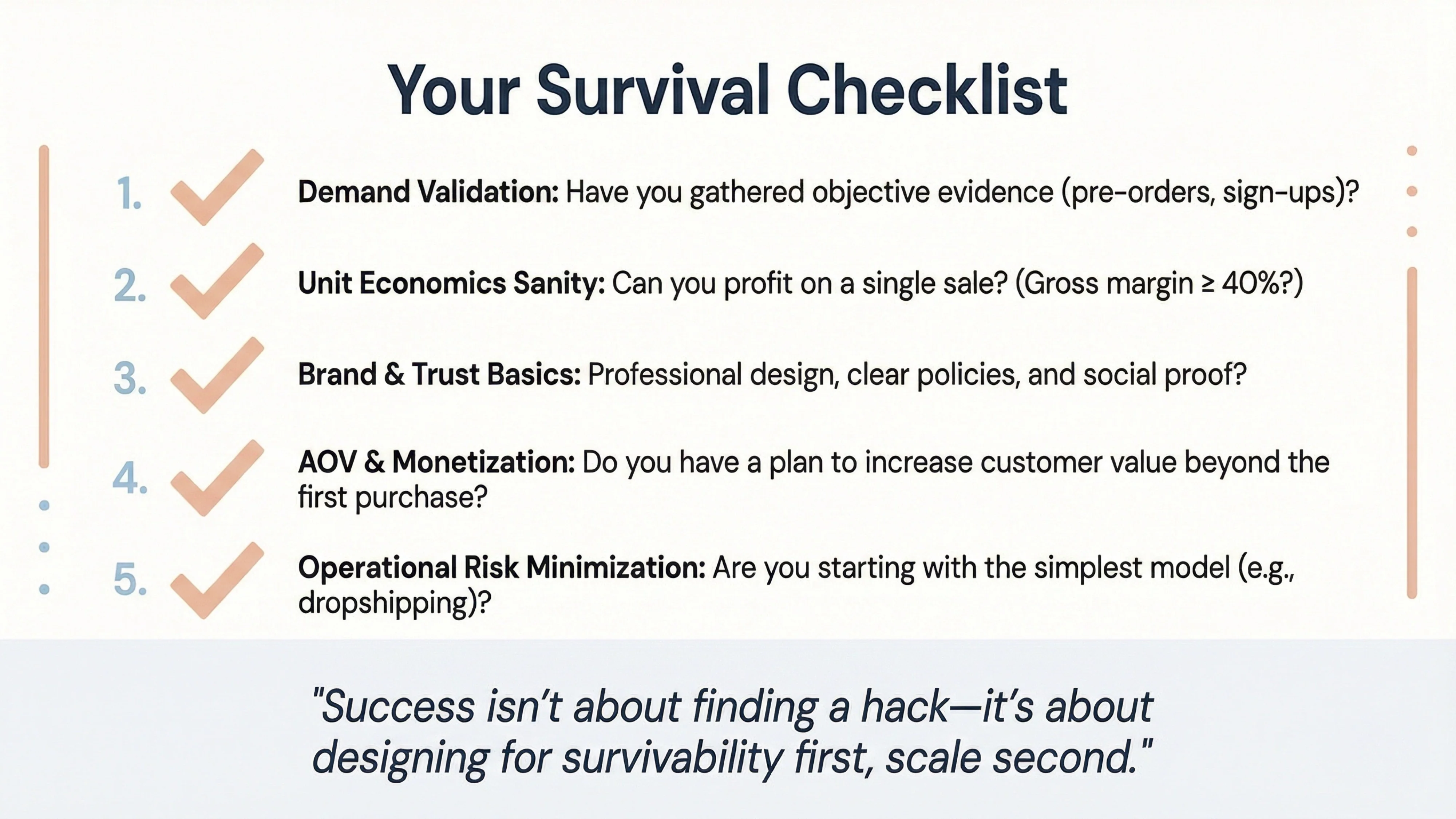 survival checklist