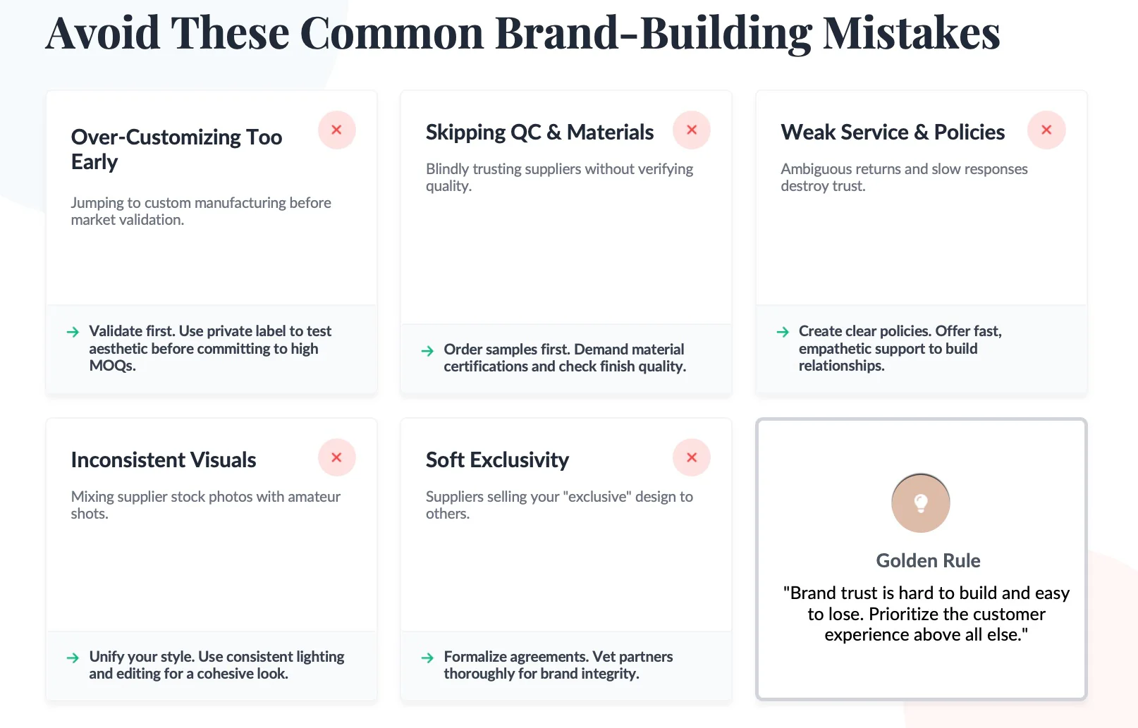 avoid common mistakes
