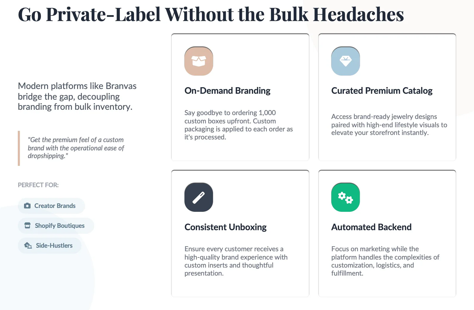 go with private label without headaches