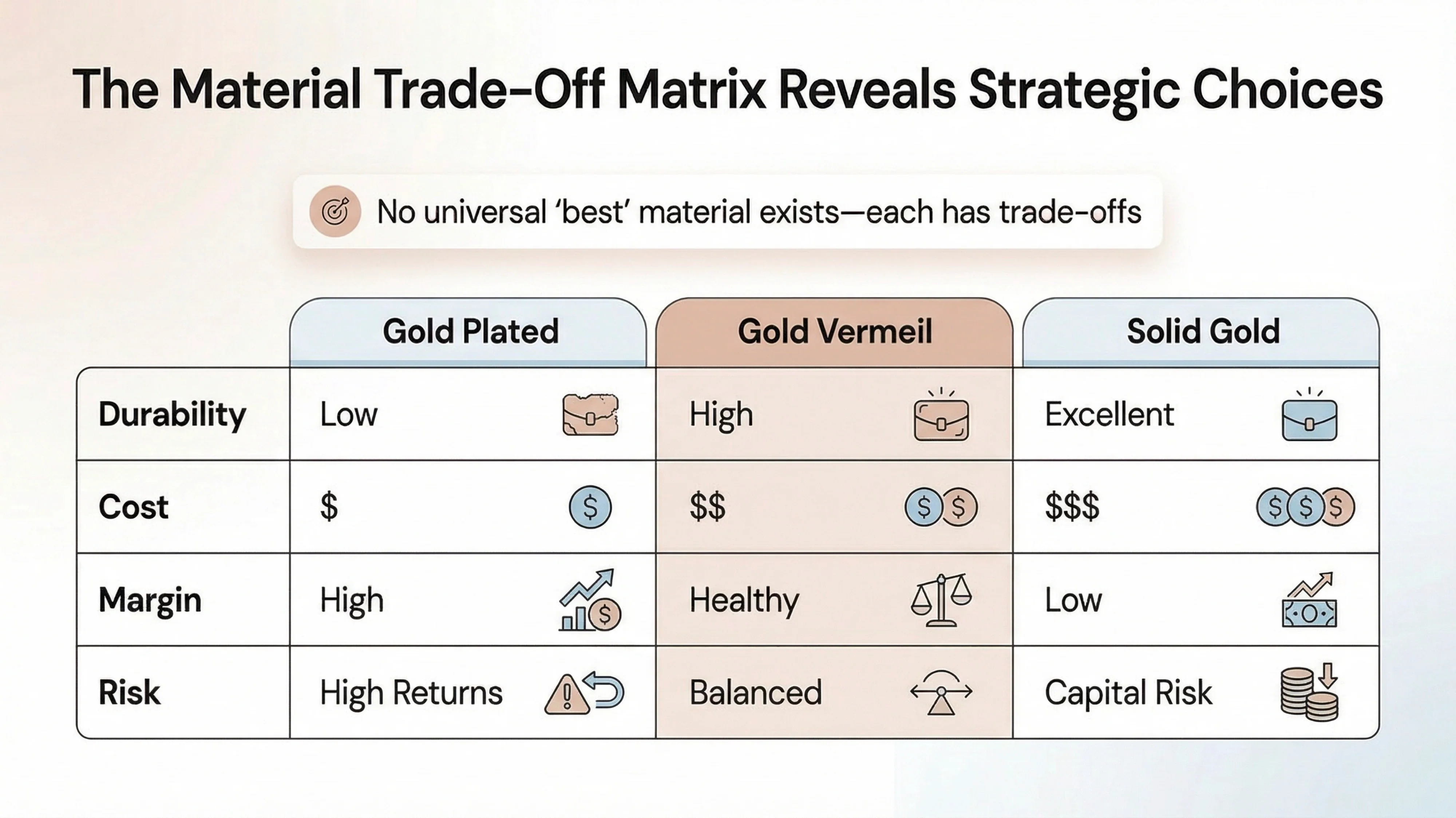 material tradeoff