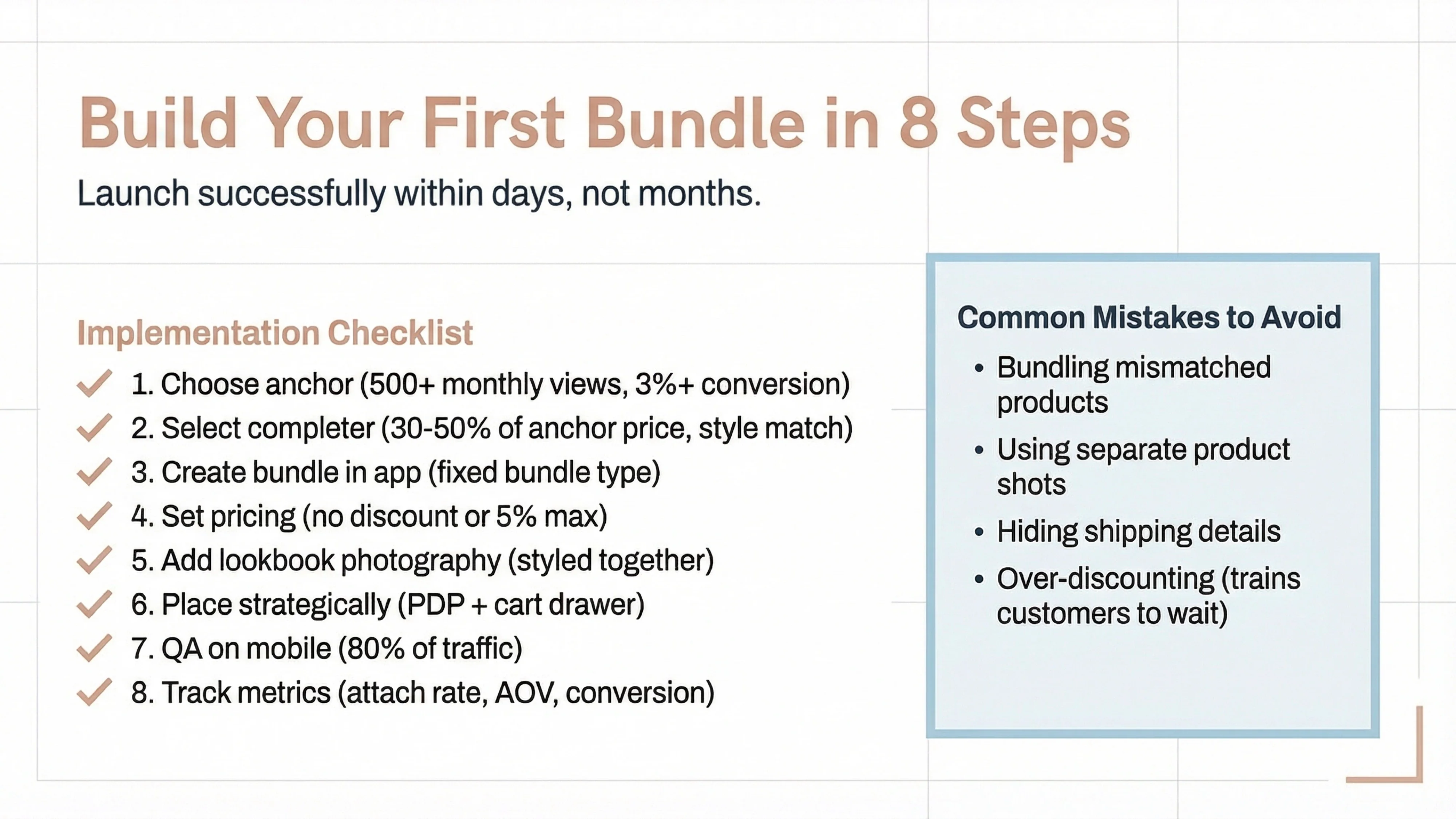 build your bundle in 8 steps