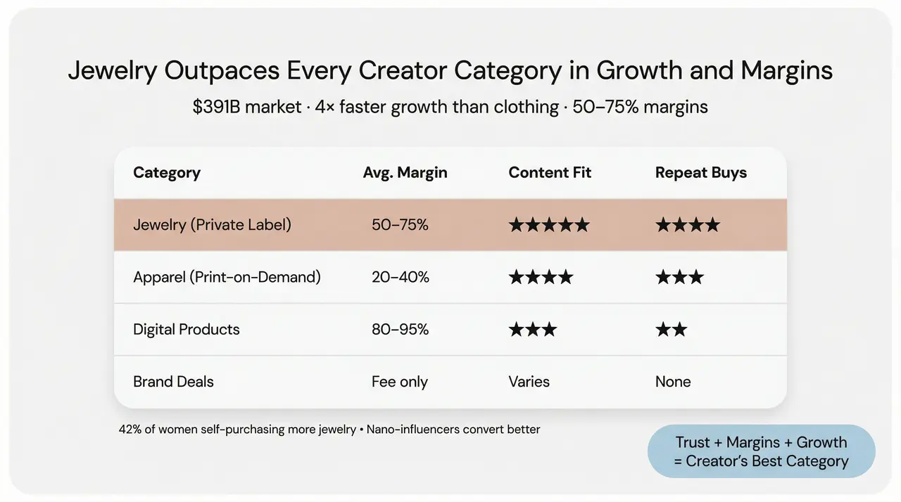 Why Jewelry Is the Creator Category (And Why Now)