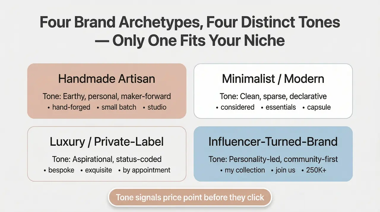 Tone and Voice Mapping: Matching Your Bio to Your Jewelry Niche