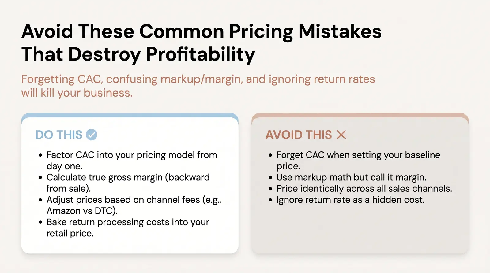 Common Retail Pricing Mistakes