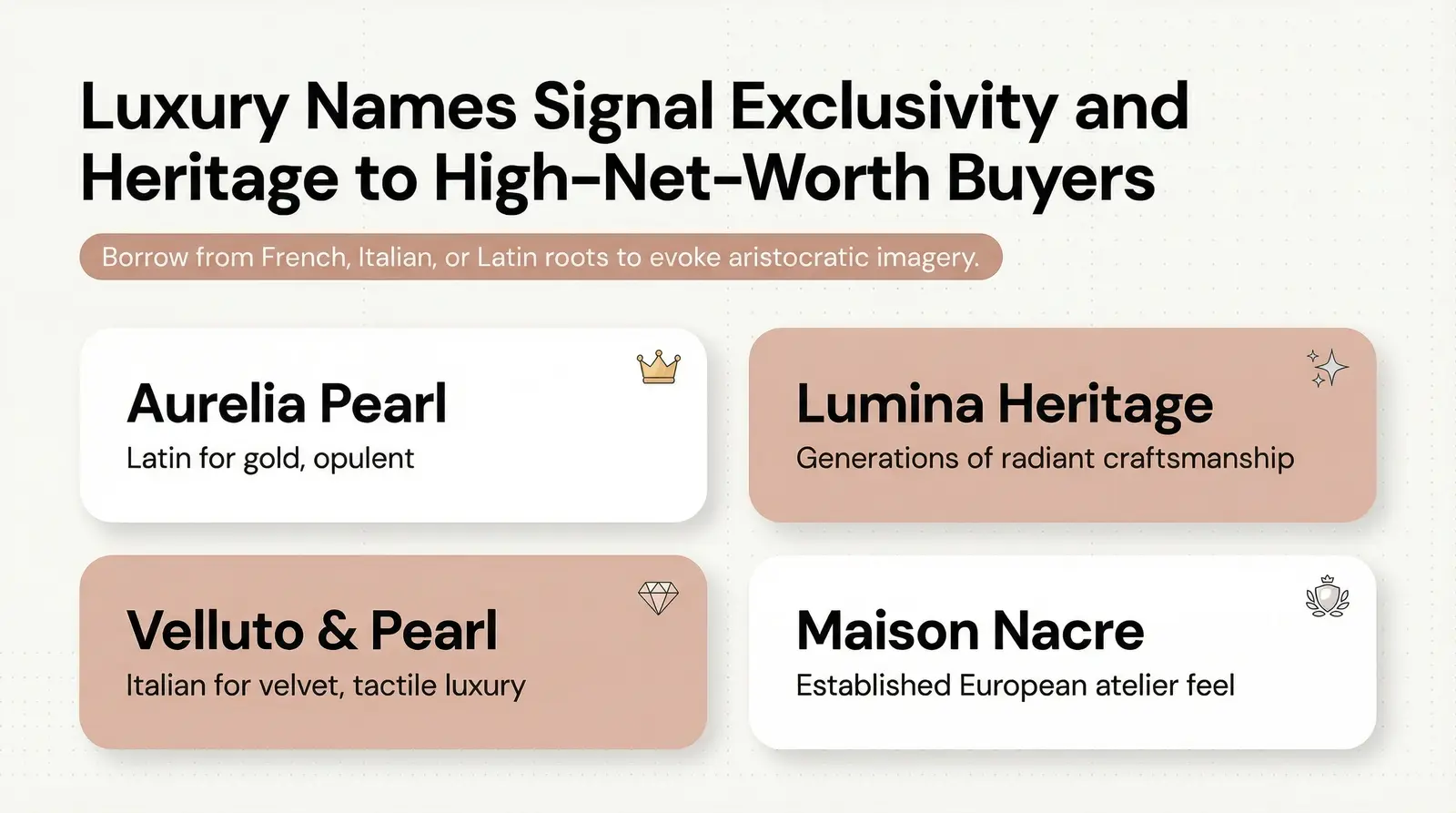 Luxury Pearl Jewelry Brand Name Ideas (with Meanings)