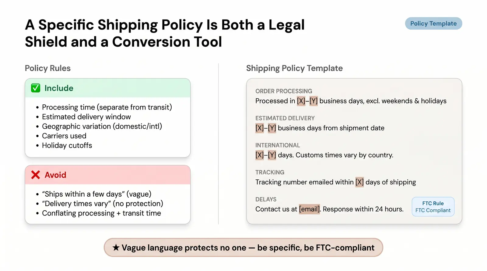 Writing a Shipping Policy That Protects You and Converts