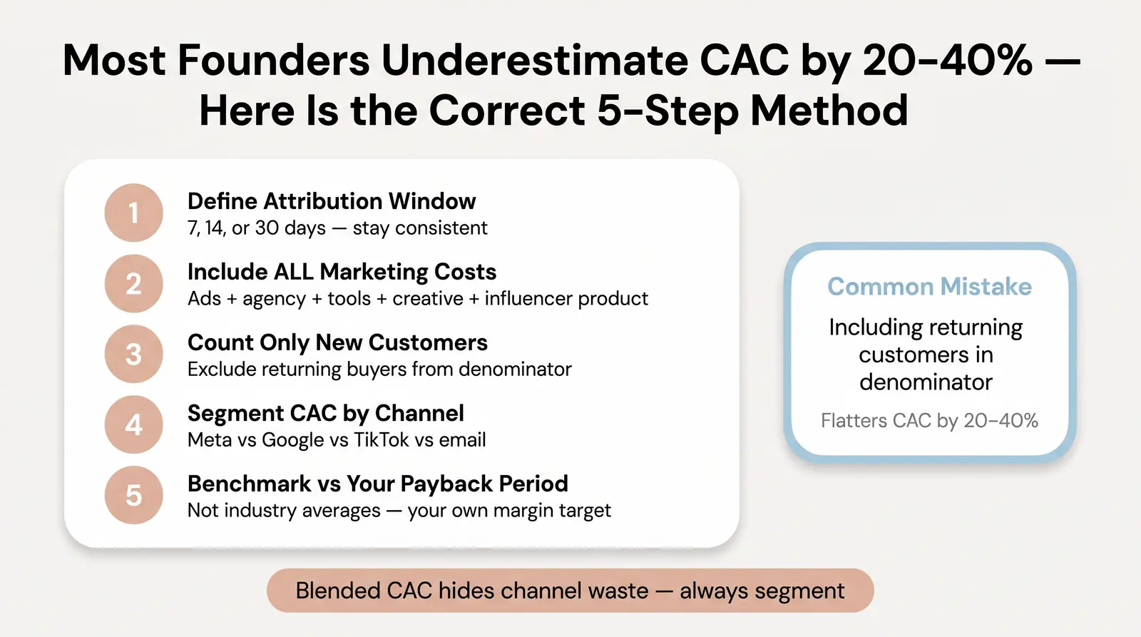 How to Calculate and Track CAC Properly (Step-by-Step)
