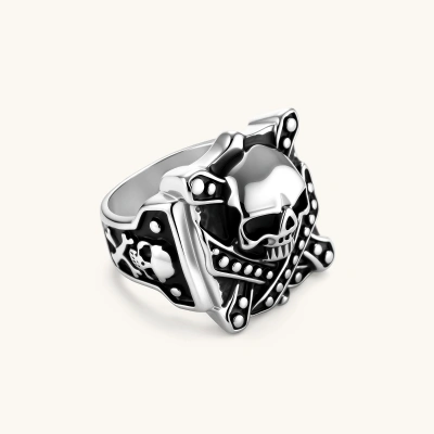 Skull Crossbones Ring