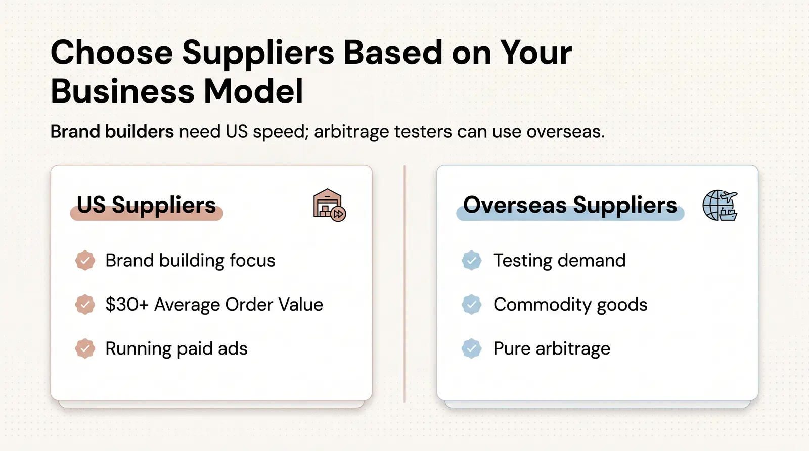 Who Should Use US Dropshipping Suppliers (vs. Overseas)