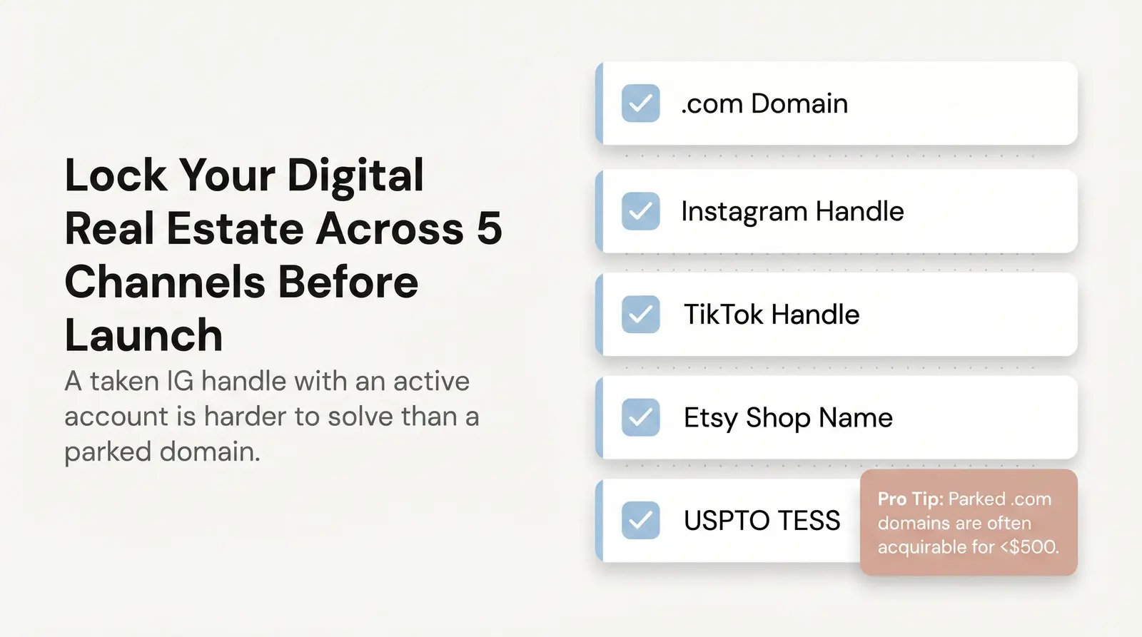 Domain + Instagram Handle: The Availability Checklist