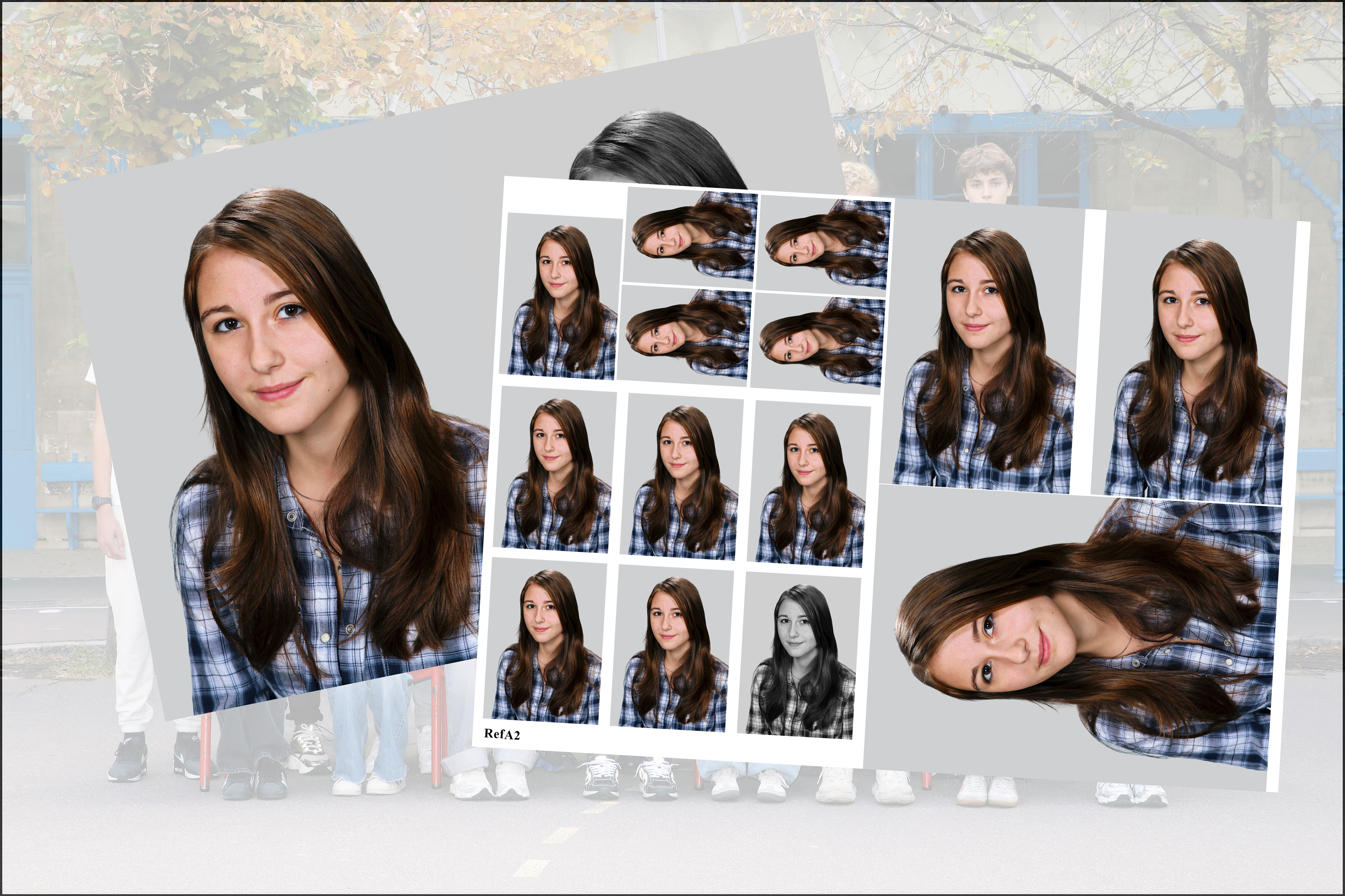 image of volunteer teaching children