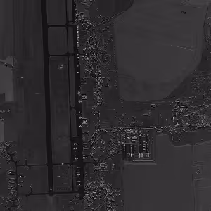 High-resolution Capella SAR imagery of Belaya Airbase, Russia showing detailed surface features captured in all-weather conditions
