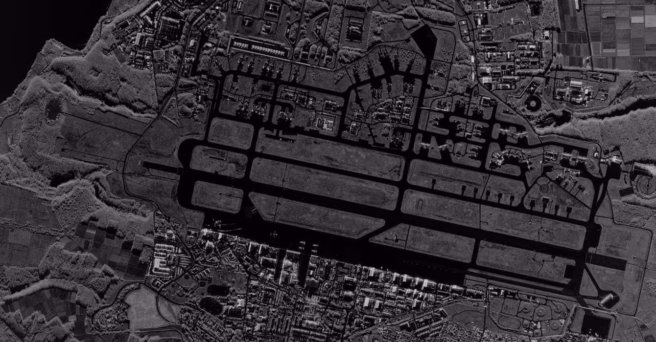 High-resolution Capella SAR imagery of Misawa Air Base, Misawa, Japan showing detailed surface features captured in all-weather conditions