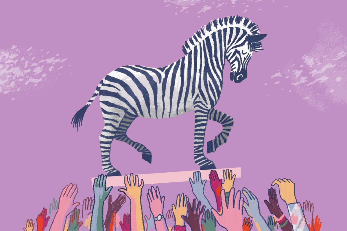 Zebras: Let's Get In Formation. By Jennifer Brandel, Mara Zepeda… | by Jennifer, Mara, Astrid & Aniyia | Zebras Unite | Medium