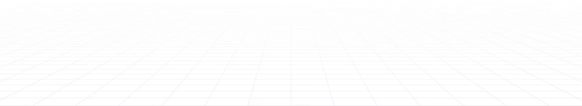 Grid pattern with white lines on a black background, extending toward a horizon.