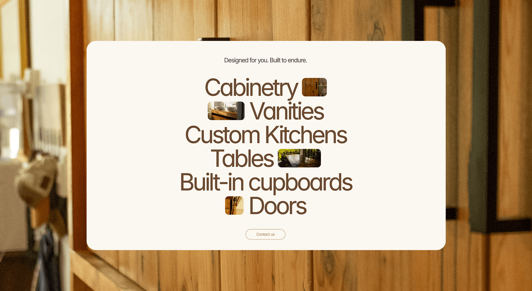 Three artistic close-up images of flaky crust and creamy filling textures with text overlays promoting crust and crème desserts.