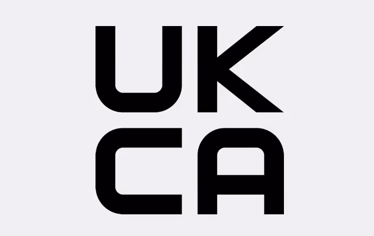 Black stylized text displaying the letters UK CA stacked in two rows on a light gray background.