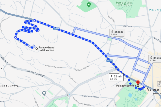 Morning run in Varese