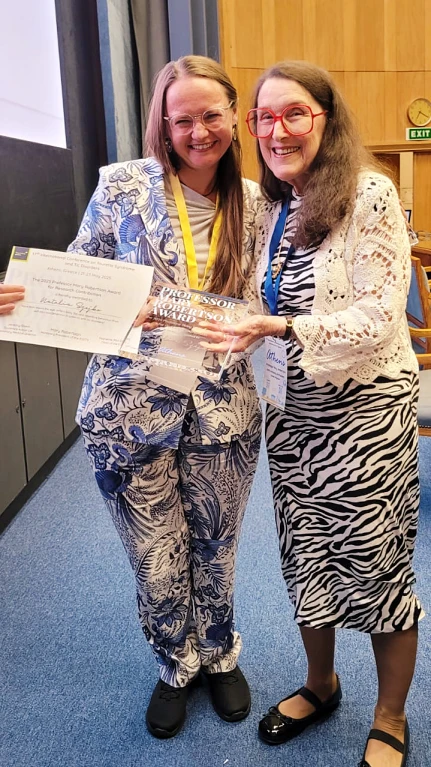 Natalia Szejko and Professor Mary Robertson