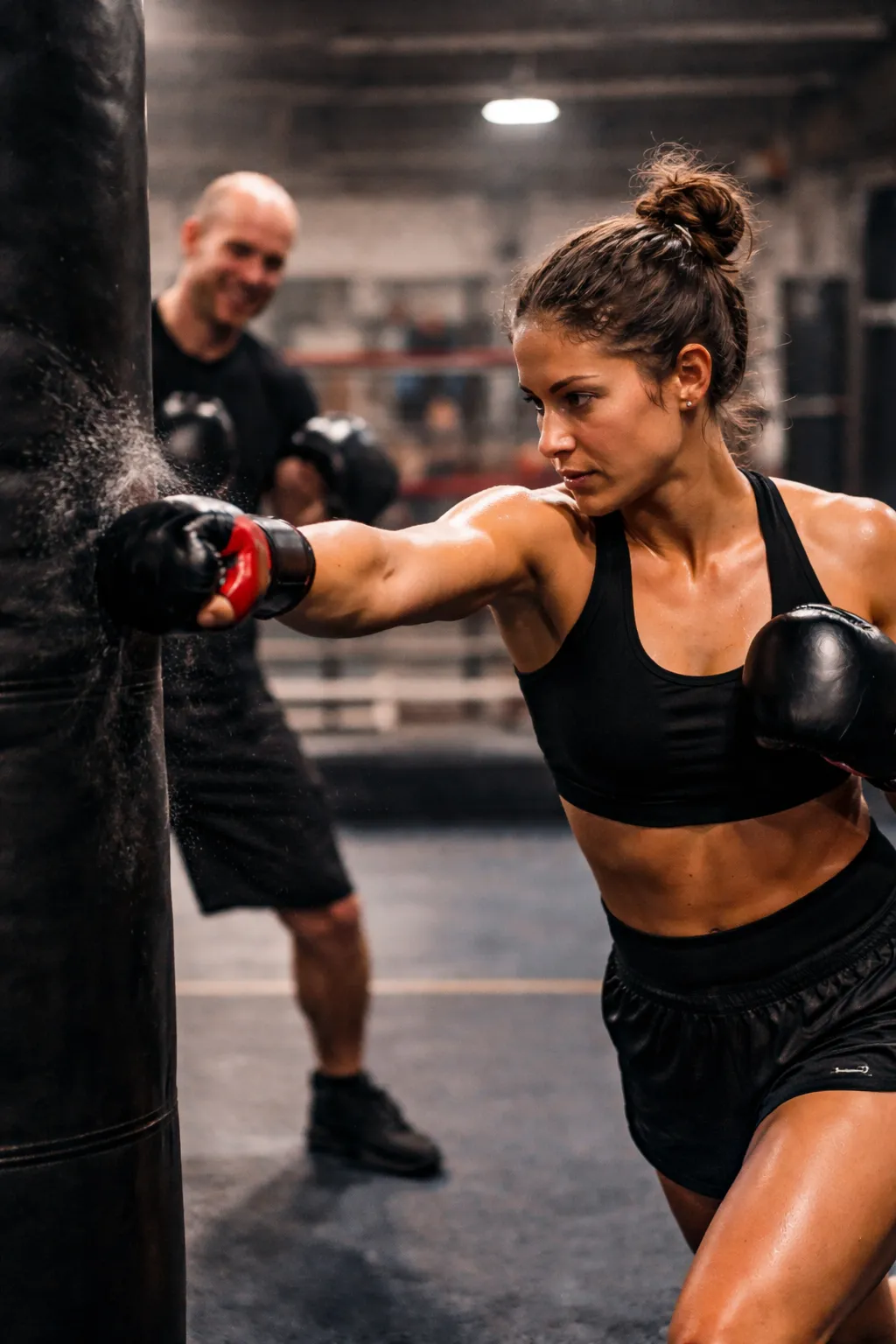 image of weightlifting session (for a gym)