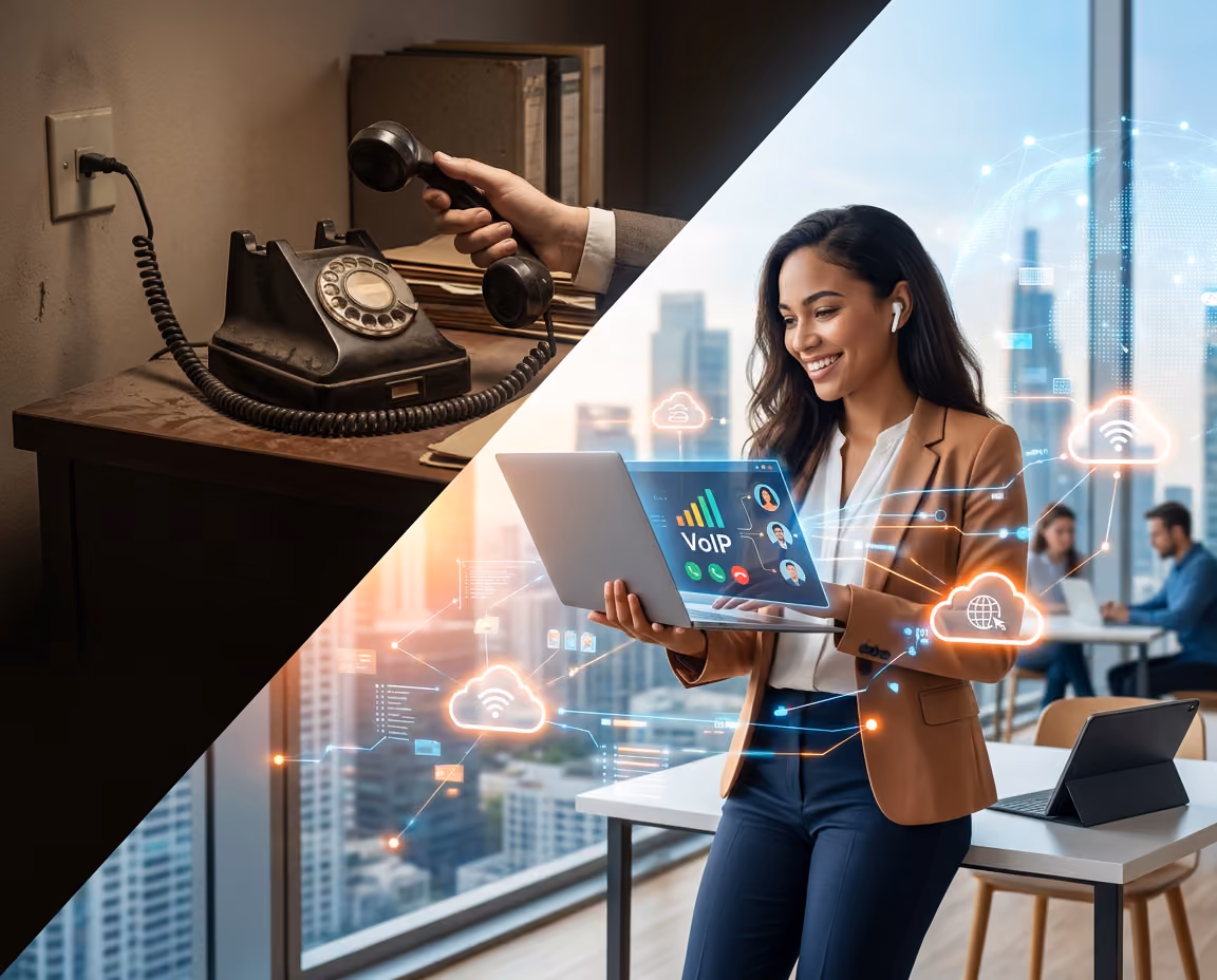an old phone method vs voip