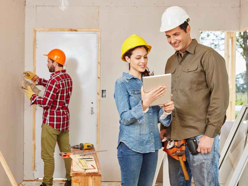 Small contractor reviewing insurance requirements for property management work