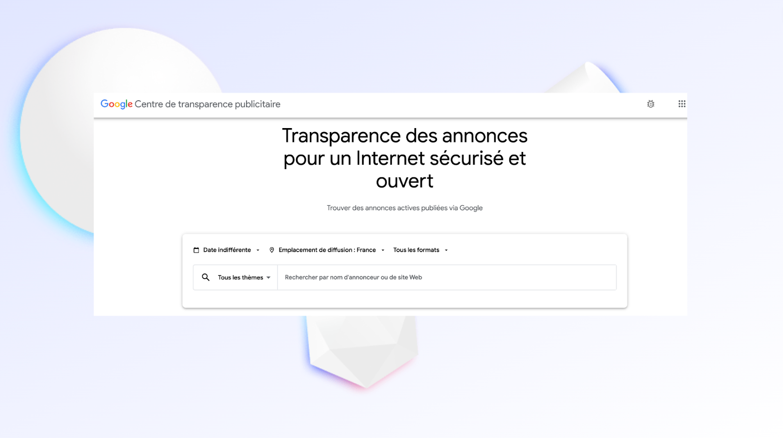 Ads Transparency Center Google