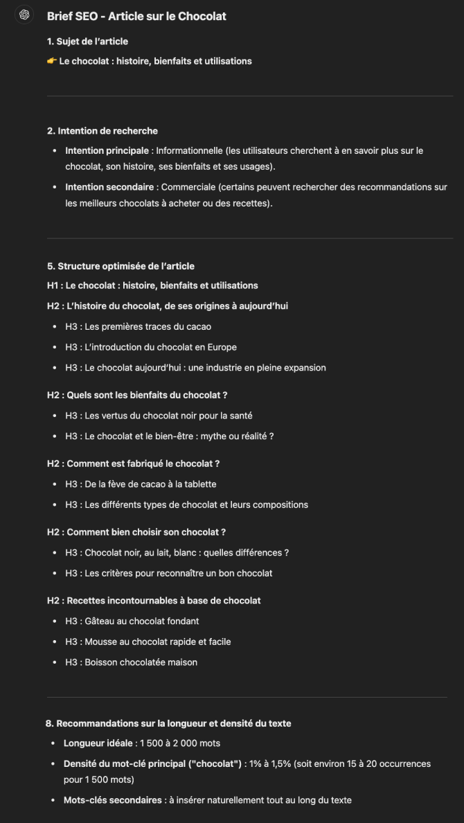 Example prompt #3 SEO