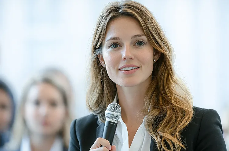 femme posant des questions