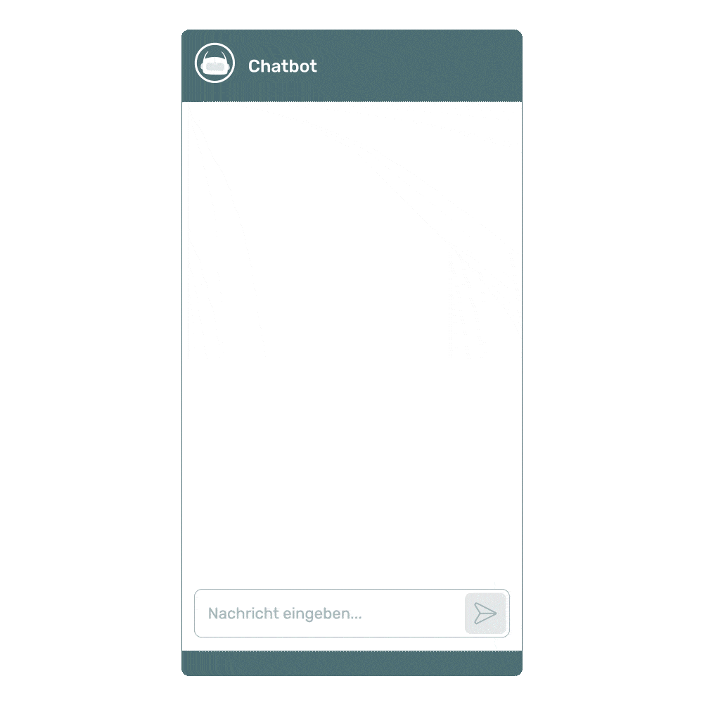 Animation eines Chatbots, der einem Bürger verschiedene Terminvorschläge anbietet und eine Bestätigung per E-Mail versendet.