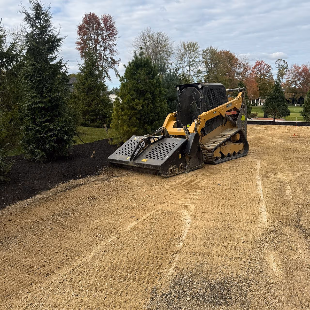Commercial equipment at use on a job site by JJs Beautification services 