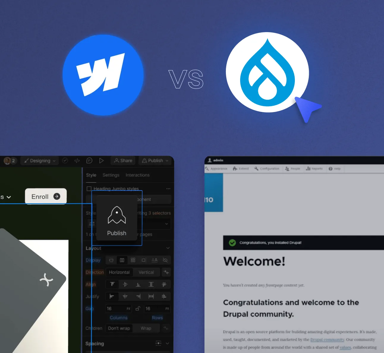 Drupal vs Webflow: A Detailed Comparison (2026)