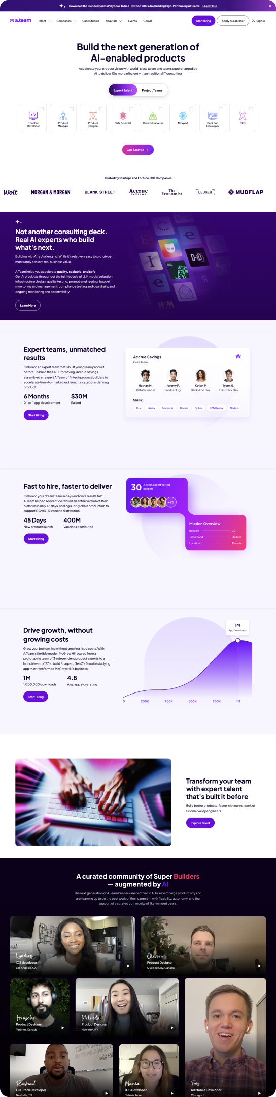 Development for AI powered recruiting platform